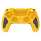 PlayVital Knight Edition Anti-Slip Silicone Cover Skin with Thumb Grip Caps for PS5 Wireless Controller - Caution Yellow & Graphite Gray PlayVital