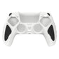 PlayVital Knight Edition Anti-Slip Silicone Cover Skin with Thumb Grip Caps for PS5 Wireless Controller - White & Black PlayVital