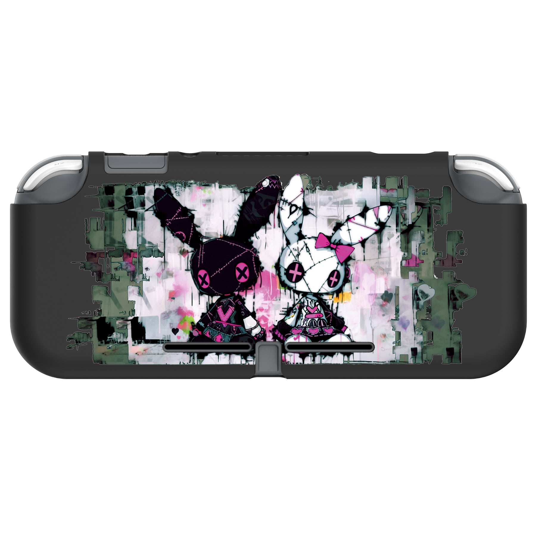 PlayVital Soft TPU Slim Protective Case for NS Switch Lite - Lovely Punky Bunny - LTU6035 PlayVital