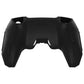 PlayVital Mecha Edition Anti-Slip Silicone Cover Skin with Matching Thumb Grips and Stickers for PS5 Wireless Controller -  Compatible with Charging Station - Black PlayVital