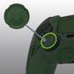 PlayVital Mecha Edition Anti-Slip Silicone Cover Skin with Matching Thumb Grips and Stickers for PS5 Wireless Controller - Compatible with Charging Station - Jungle Green PlayVital