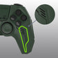 PlayVital Mecha Edition Anti-Slip Silicone Cover Skin with Matching Thumb Grips and Stickers for PS5 Wireless Controller - Compatible with Charging Station - Jungle Green PlayVital