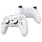 PlayVital Mecha Edition Anti-Slip Silicone Cover Skin with Matching Thumb Grips and Stickers for PS5 Wireless Controller - Compatible with Charging Station - White PlayVital
