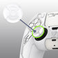 PlayVital Mecha Edition Anti-Slip Silicone Cover Skin with Matching Thumb Grips and Stickers for PS5 Wireless Controller - Compatible with Charging Station - White PlayVital