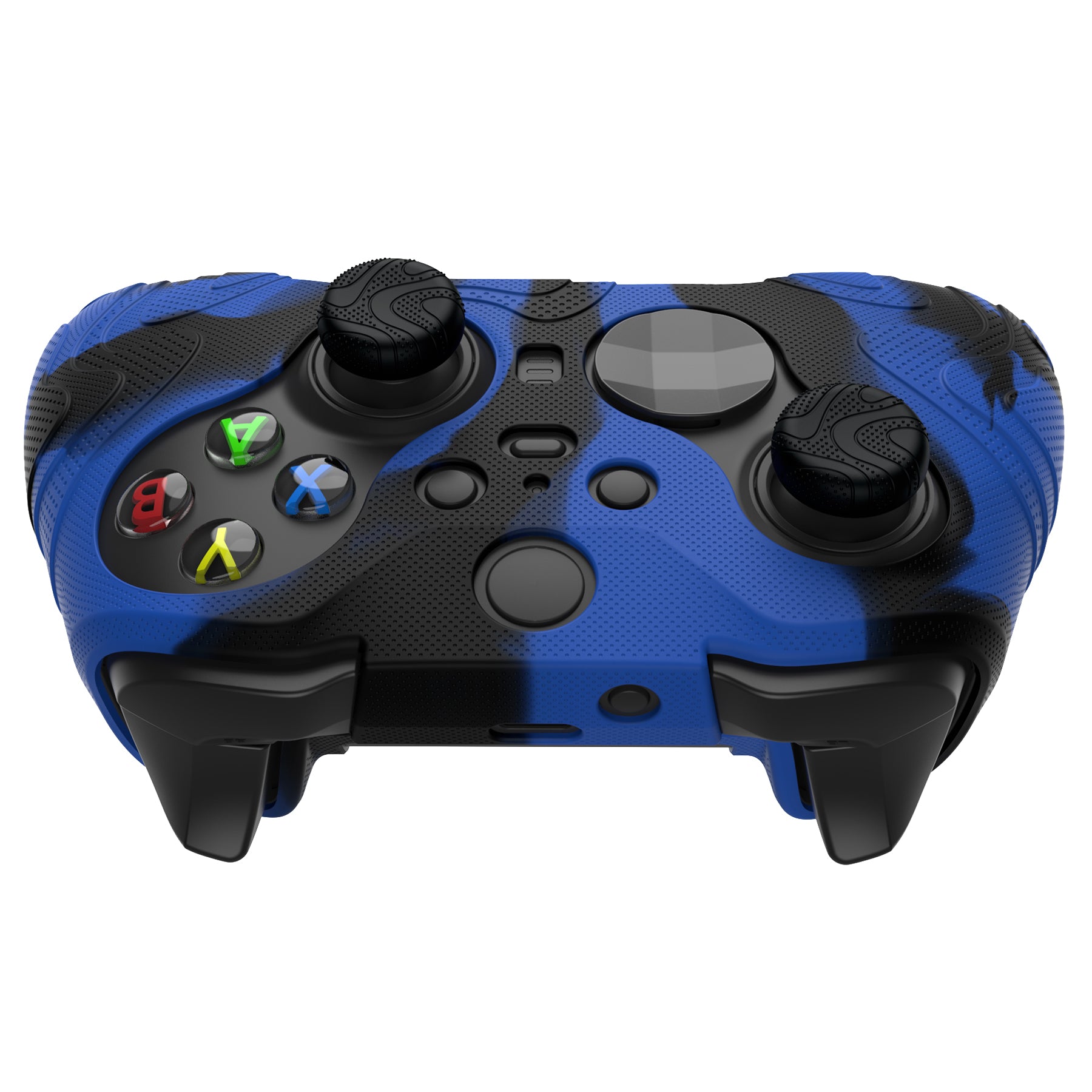 PlayVital Mountain Range Edition Silicone Cover with Thumb Grips for Xbox Elite Series 2 Controller & Xbox Elite Series 2 Core Controller - Blue & Black PlayVital