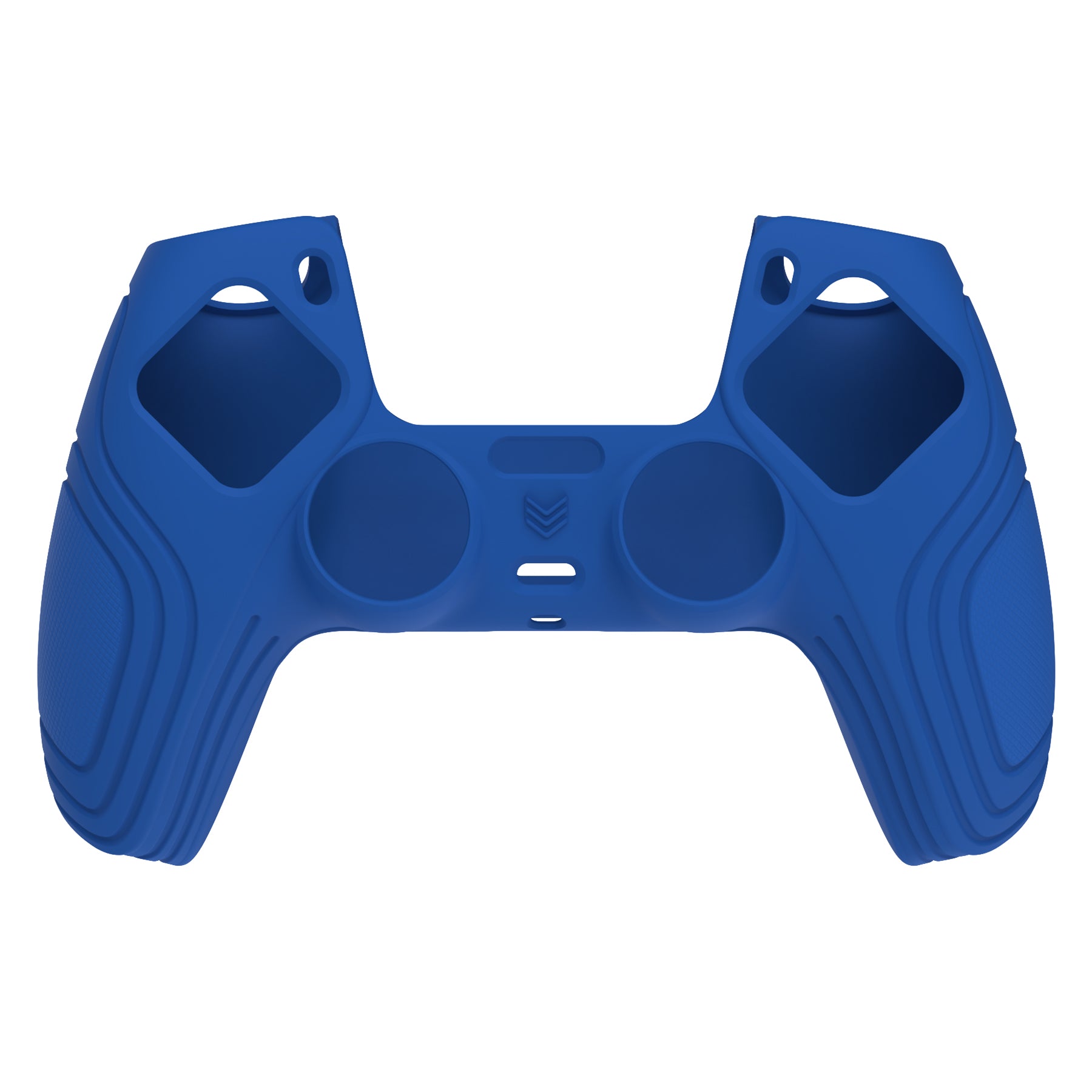 PlayVital Samurai Edition Anti-Slip Silicone Cover Skin with Thumb Grip Caps for PS5 Wireless Controller - Blue PlayVital