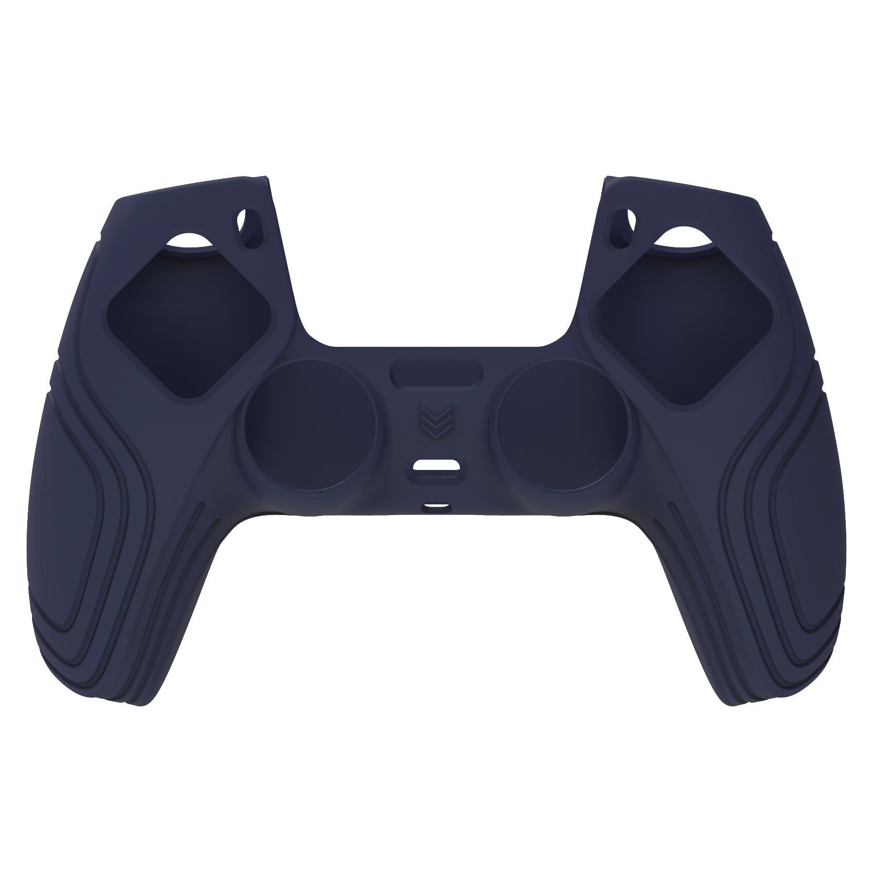PlayVital Samurai Edition Anti-Slip Silicone Cover Skin with Thumb Grip Caps for PS5 Wireless Controller - Midnight Blue - BWPF003 PlayVital