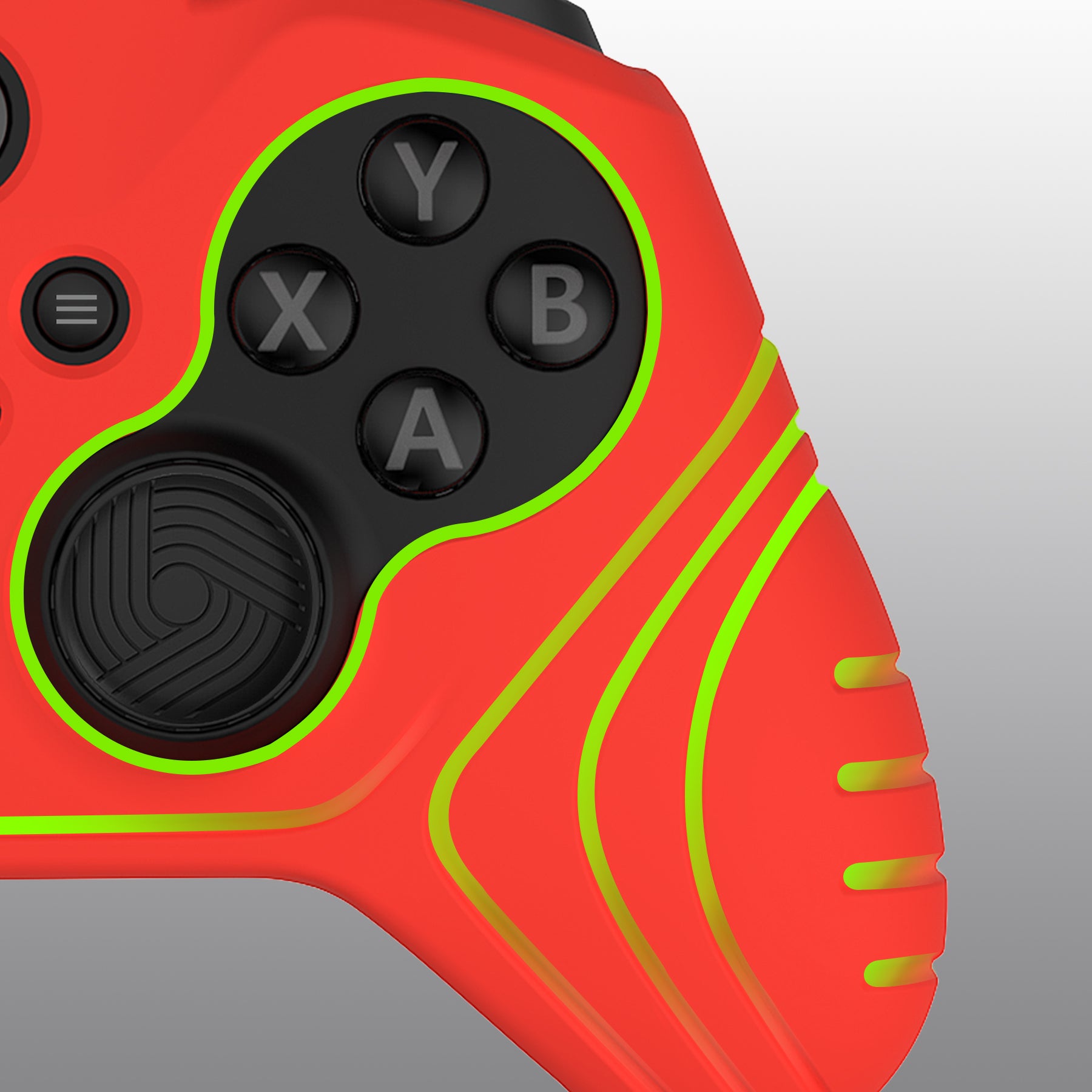 PlayVital Samurai Edition Anti Slip Silicone Case Cover with Thumb Grip Caps for Xbox Elite Series 2 Controller - Passion Red - XBE2M014 playvital