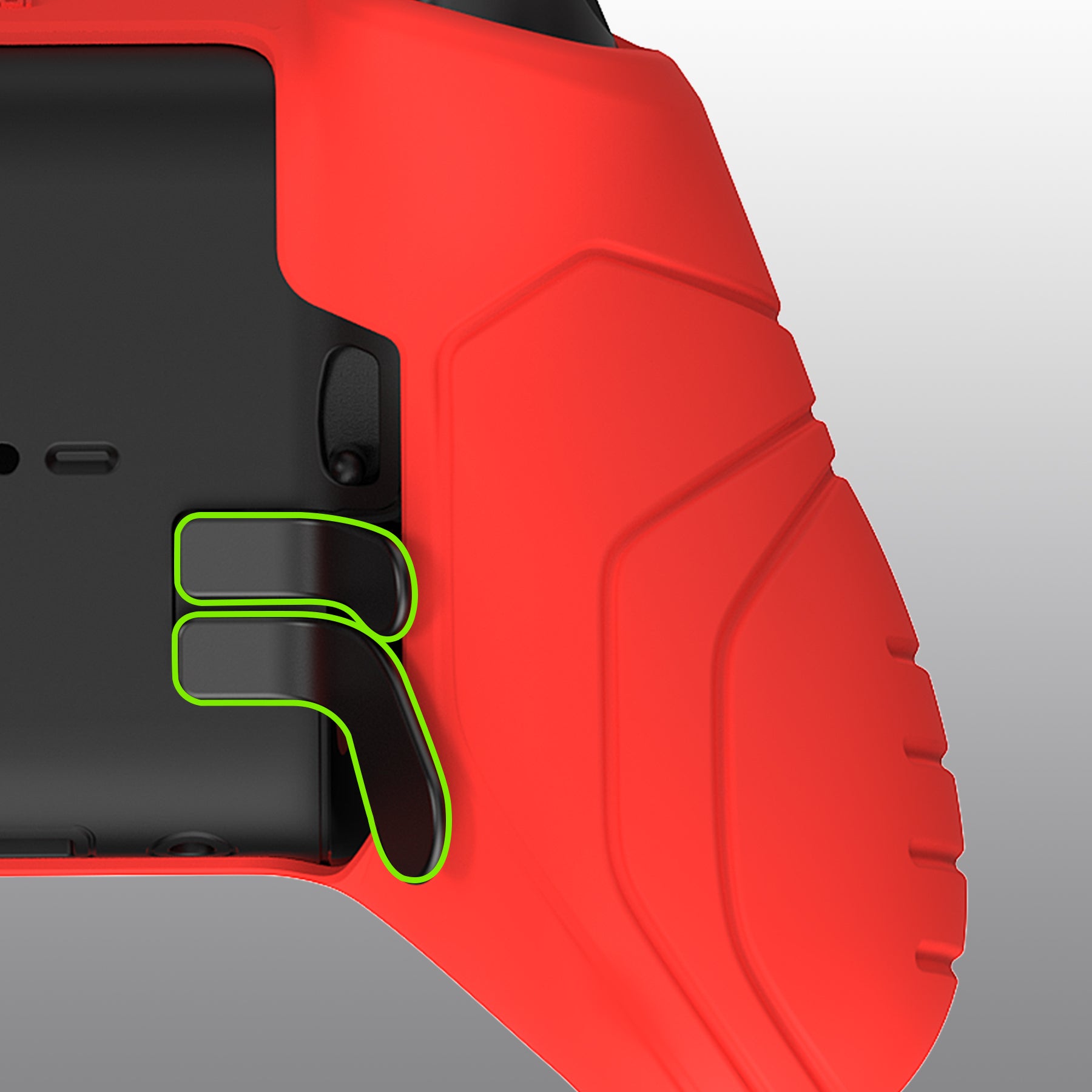 PlayVital Samurai Edition Anti Slip Silicone Case Cover with Thumb Grip Caps for Xbox Elite Series 2 Controller - Passion Red - XBE2M014 playvital