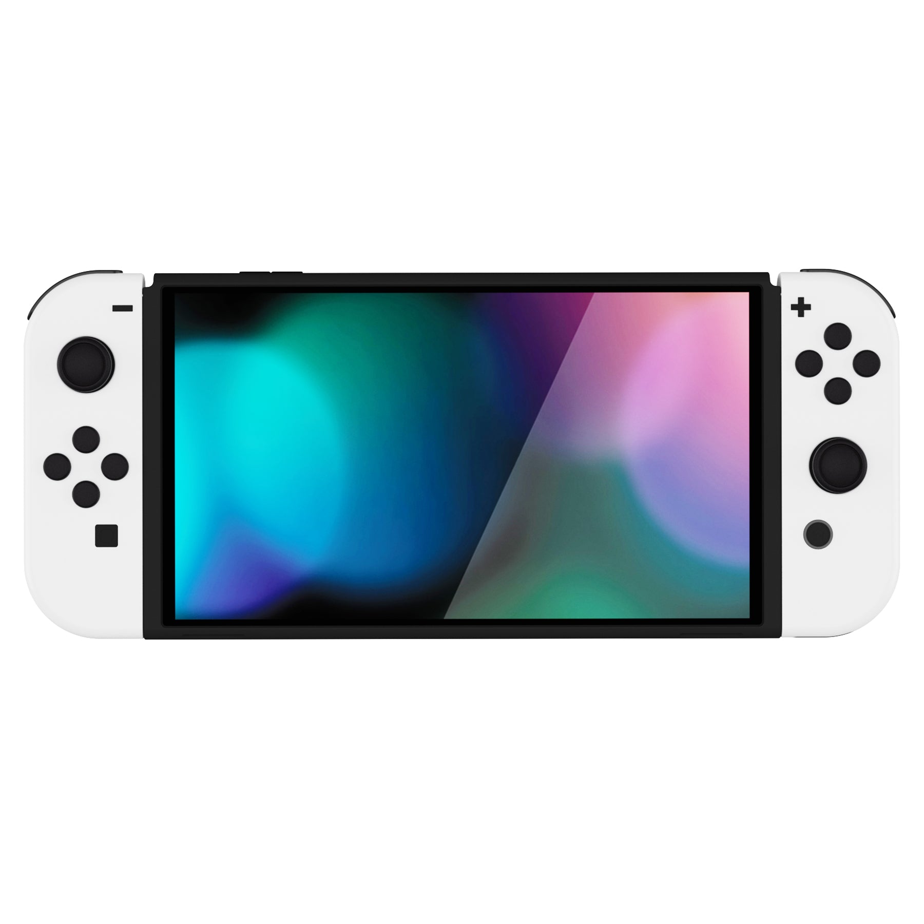 PlayVital Silicone Button Covers and Thumb Grip Set for Nintendo Switch & Switch OLED & Switch Lite ABXY Directional Key Button Caps with Switch Lite D-Pad Button Cap - Black PlayVital