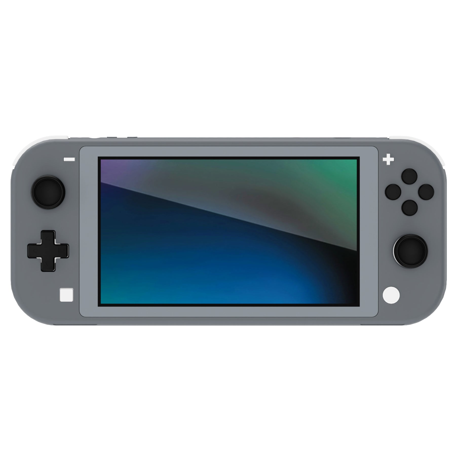 PlayVital Silicone Button Covers and Thumb Grip Set for Nintendo Switch & Switch OLED & Switch Lite ABXY Directional Key Button Caps with Switch Lite D-Pad Button Cap - Black PlayVital