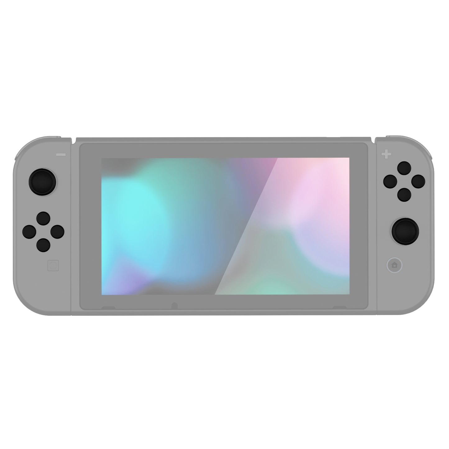PlayVital Silicone Button Covers and Thumb Grip Set for Nintendo Switch & Switch OLED & Switch Lite ABXY Directional Key Button Caps with Switch Lite D-Pad Button Cap - Black PlayVital