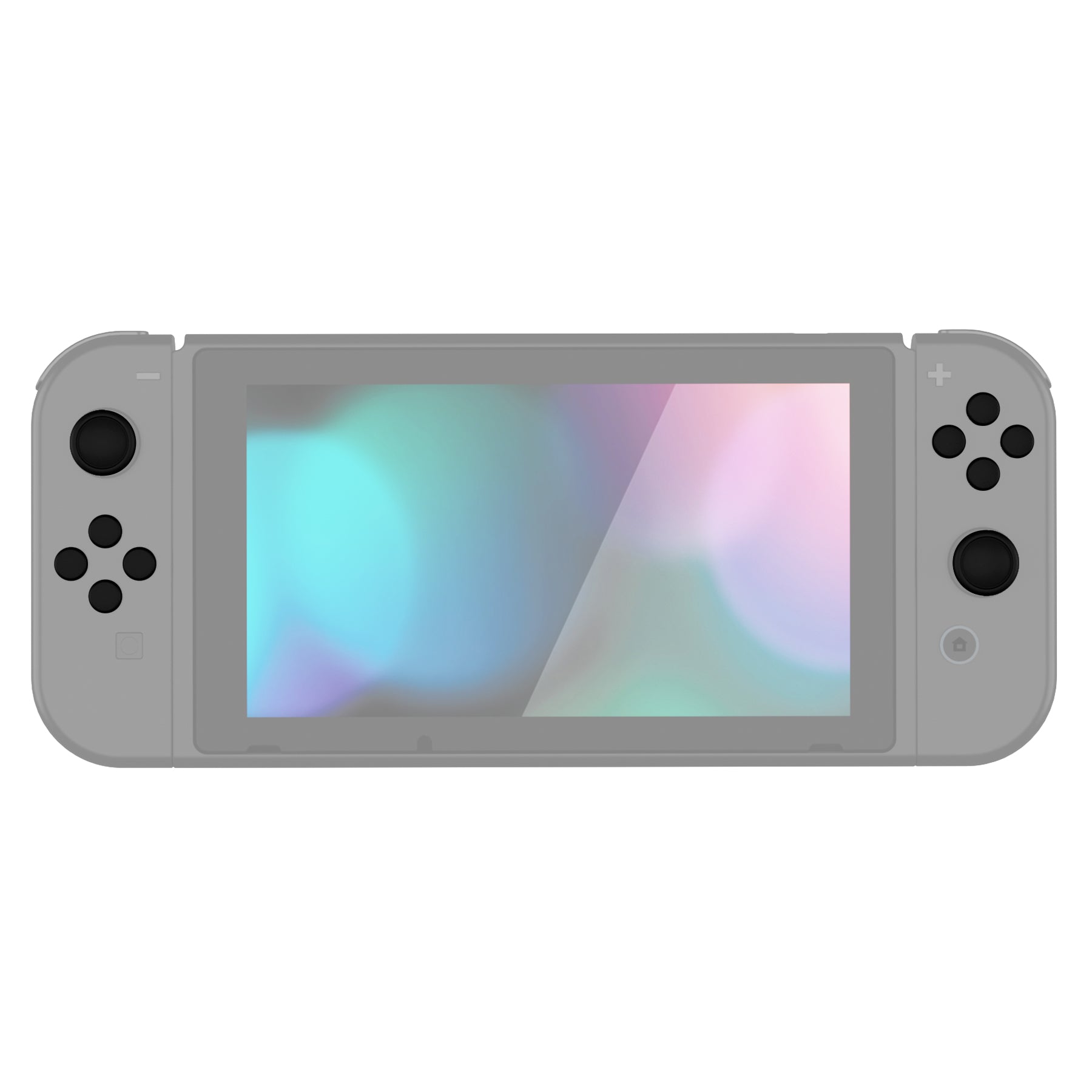 PlayVital Silicone Button Covers and Thumb Grip Set for Nintendo Switch & Switch OLED & Switch Lite ABXY Directional Key Button Caps with Switch Lite D-Pad Button Cap - Black PlayVital