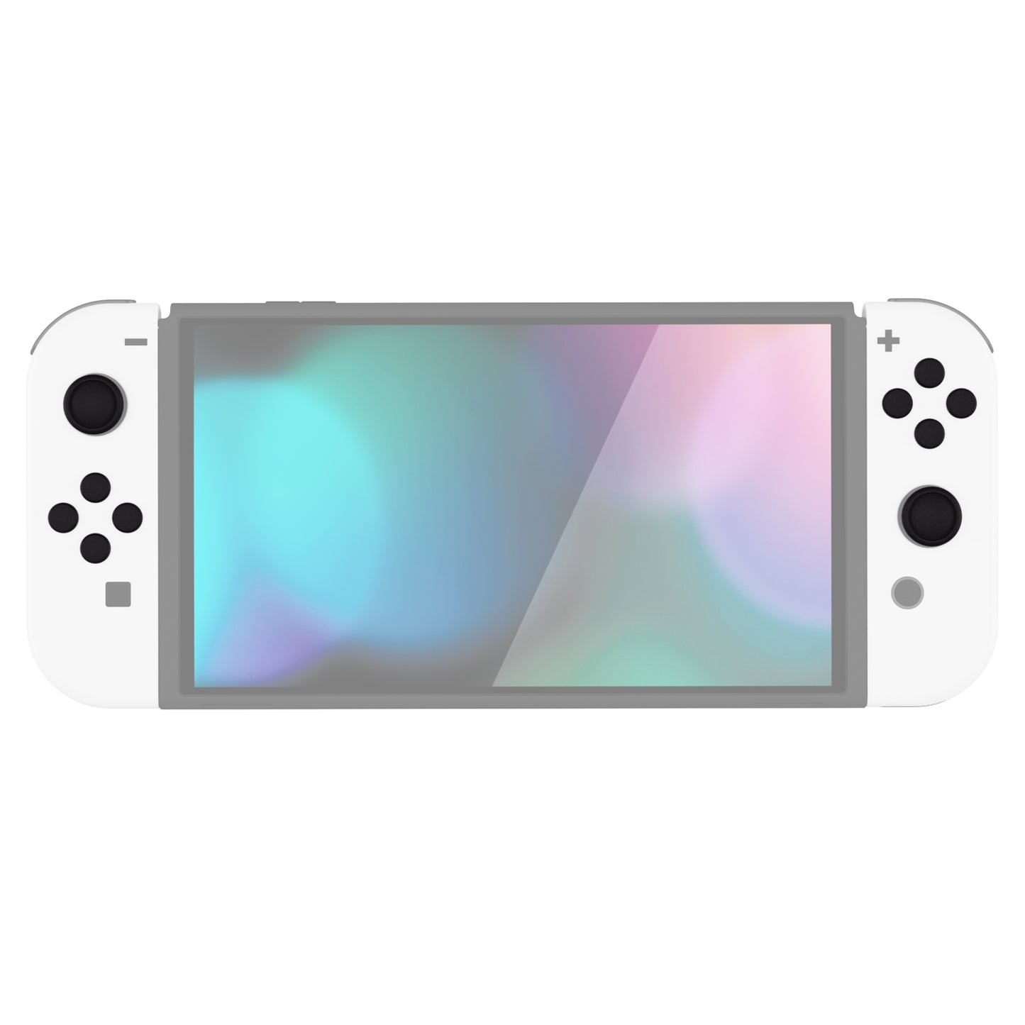 PlayVital Silicone Button Covers and Thumb Grip Set for Nintendo Switch & Switch OLED & Switch Lite ABXY Directional Key Button Caps with Switch Lite D-Pad Button Cap - Black PlayVital