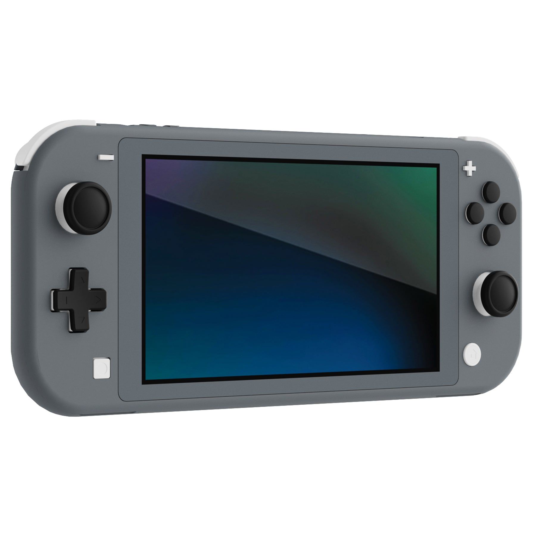 PlayVital Silicone Button Covers and Thumb Grip Set for Nintendo Switch & Switch OLED & Switch Lite ABXY Directional Key Button Caps with Switch Lite D-Pad Button Cap - Black PlayVital