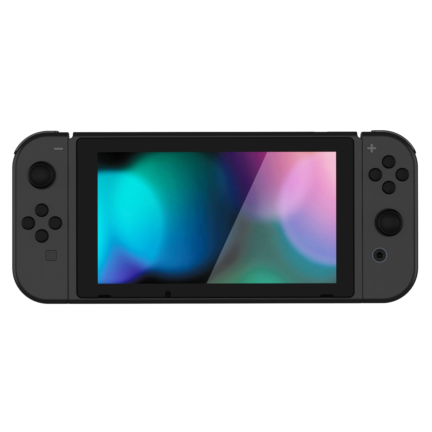 PlayVital Silicone Button Covers and Thumb Grip Set for Nintendo Switch & Switch OLED & Switch Lite ABXY Directional Key Button Caps with Switch Lite D-Pad Button Cap - Black PlayVital