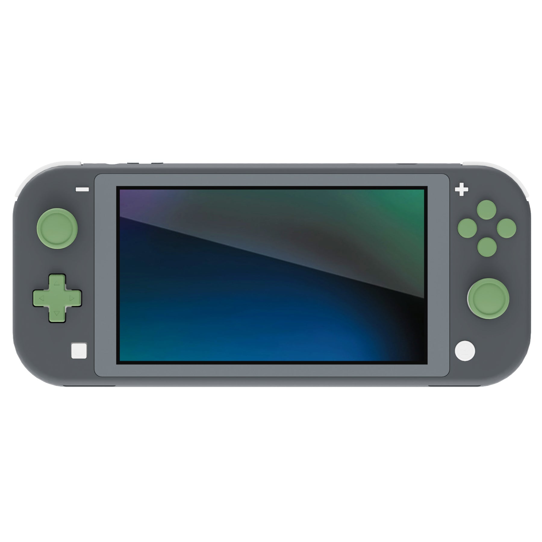 PlayVital Silicone Button Covers and Thumb Grip Set for Nintendo Switch & Switch OLED & Switch Lite ABXY Directional Key Button Caps with Switch Lite D-Pad Button Cap - Matcha Green PlayVital