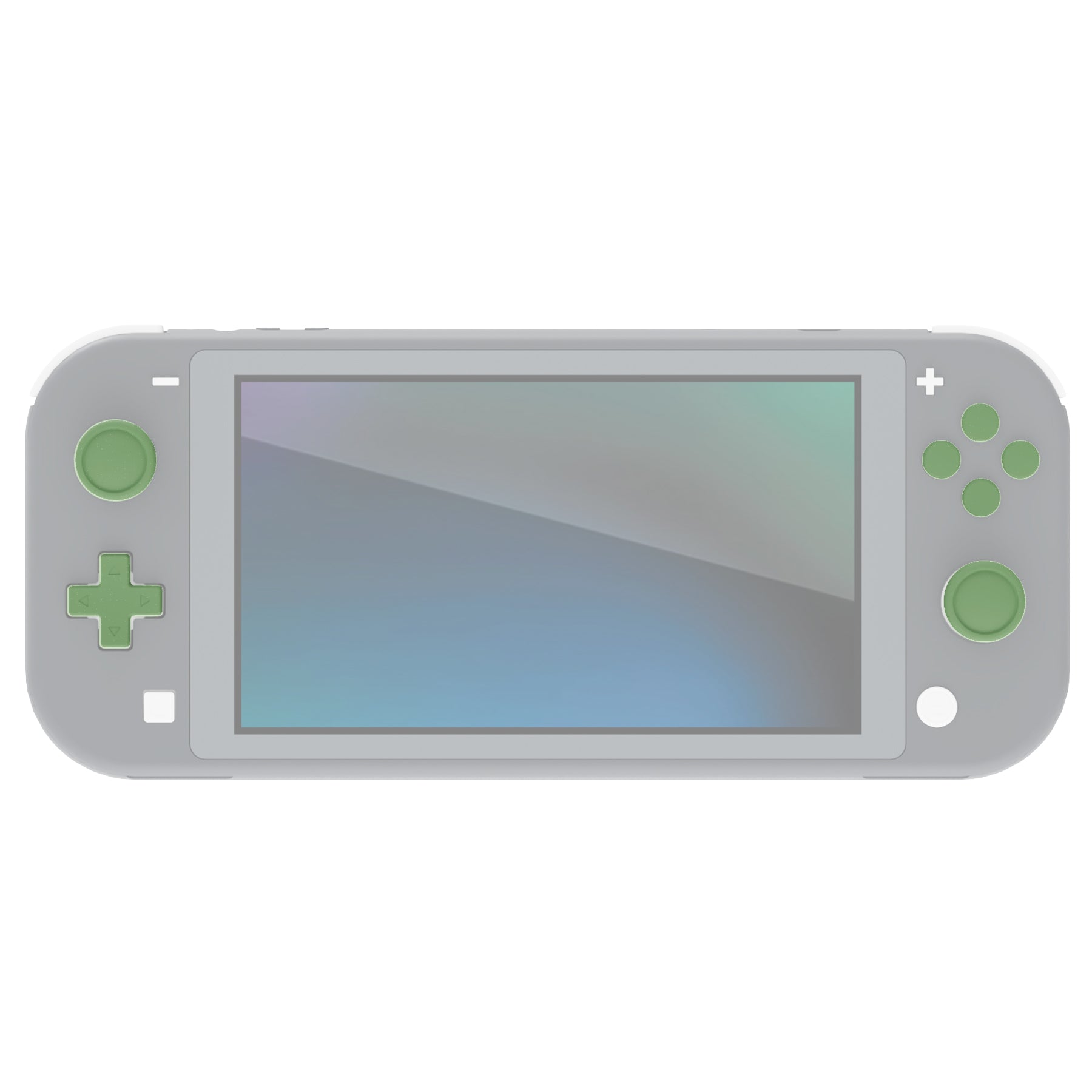 PlayVital Silicone Button Covers and Thumb Grip Set for Nintendo Switch & Switch OLED & Switch Lite ABXY Directional Key Button Caps with Switch Lite D-Pad Button Cap - Matcha Green PlayVital