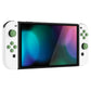 PlayVital Silicone Button Covers and Thumb Grip Set for Nintendo Switch & Switch OLED & Switch Lite ABXY Directional Key Button Caps with Switch Lite D-Pad Button Cap - Matcha Green PlayVital