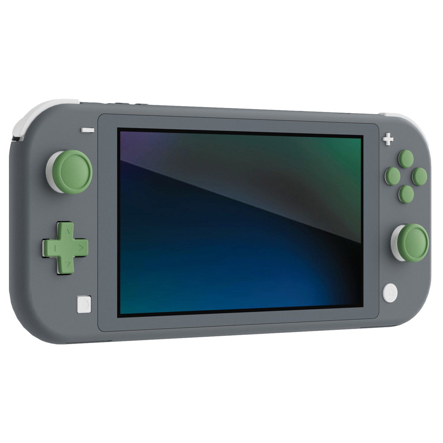 PlayVital Silicone Button Covers and Thumb Grip Set for Nintendo Switch & Switch OLED & Switch Lite ABXY Directional Key Button Caps with Switch Lite D-Pad Button Cap - Matcha Green PlayVital