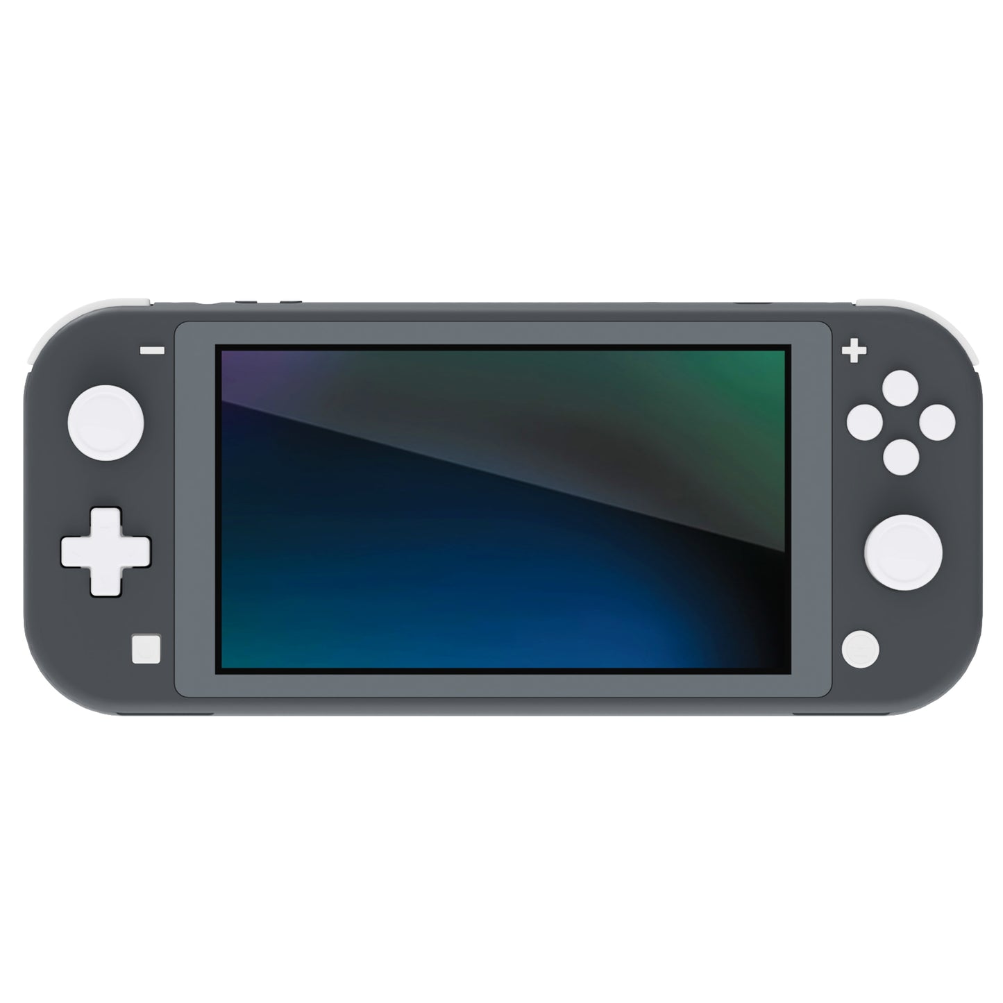 PlayVital Silicone Button Covers and Thumb Grip Set for Nintendo Switch & Switch OLED & Switch Lite ABXY Directional Key Button Caps with Switch Lite D-Pad Button Cap - White PlayVital