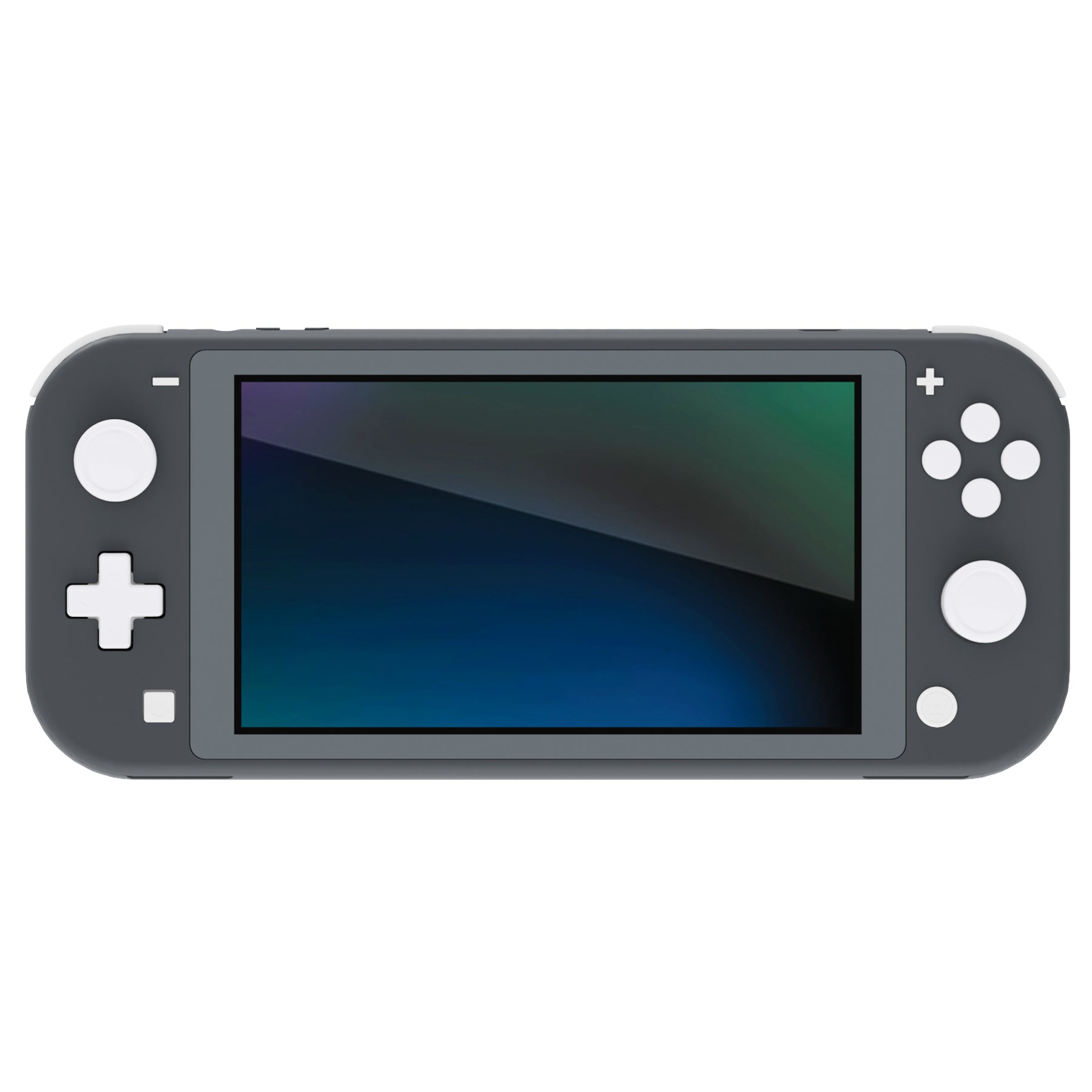 PlayVital Silicone Button Covers and Thumb Grip Set for Nintendo Switch & Switch OLED & Switch Lite ABXY Directional Key Button Caps with Switch Lite D-Pad Button Cap - White PlayVital