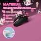 PlayVital Sweetheart Kitty Series Silicone Cover with 6 Joystick Caps and 6 Sticker for PS5 Controller, Soft Anti-Slip Full Protection Grip Skin Compatible with PS5 Charging Dock - Black