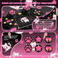 PlayVital Sweetheart Kitty Series Silicone Cover with 6 Joystick Caps and 6 Sticker for PS5 Controller, Soft Anti-Slip Full Protection Grip Skin Compatible with PS5 Charging Dock - Black