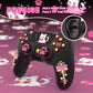 PlayVital Sweetheart Kitty Series Silicone Cover with 6 Joystick Caps and 6 Sticker for PS5 Controller, Soft Anti-Slip Full Protection Grip Skin Compatible with PS5 Charging Dock - Black