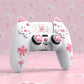PlayVital Sweetheart Kitty Series Silicone Cover with 6 Joystick Caps and 6 Sticker for PS5 Controller, Soft Anti-Slip Full Protection Grip Skin Compatible with PS5 Charging Dock - White
