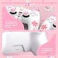 PlayVital Sweetheart Kitty Series Silicone Cover with 6 Joystick Caps and 6 Sticker for PS5 Controller, Soft Anti-Slip Full Protection Grip Skin Compatible with PS5 Charging Dock - White