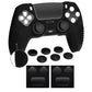 PlayVital Upgraded 3D Studded Edition Anti-Slip Silicone Cover Skin with 6 Thumb Grips & 2 Stickers for PS5 Controller, Compatible with Charging Dock - Black PlayVital