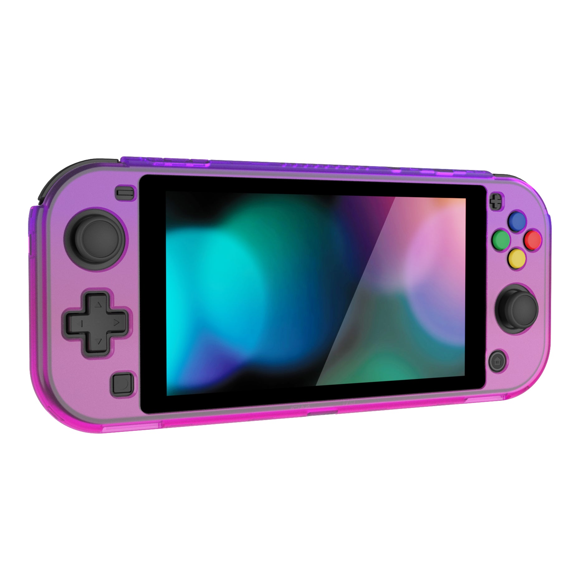 PlayVital ZealProtect Hard Shell Protective Case with Screen Protector & Thumb Grip Caps & Button Caps for NS Switch Lite - Gradient Purple Yellow - PSLYP3015 (Copy) playvital
