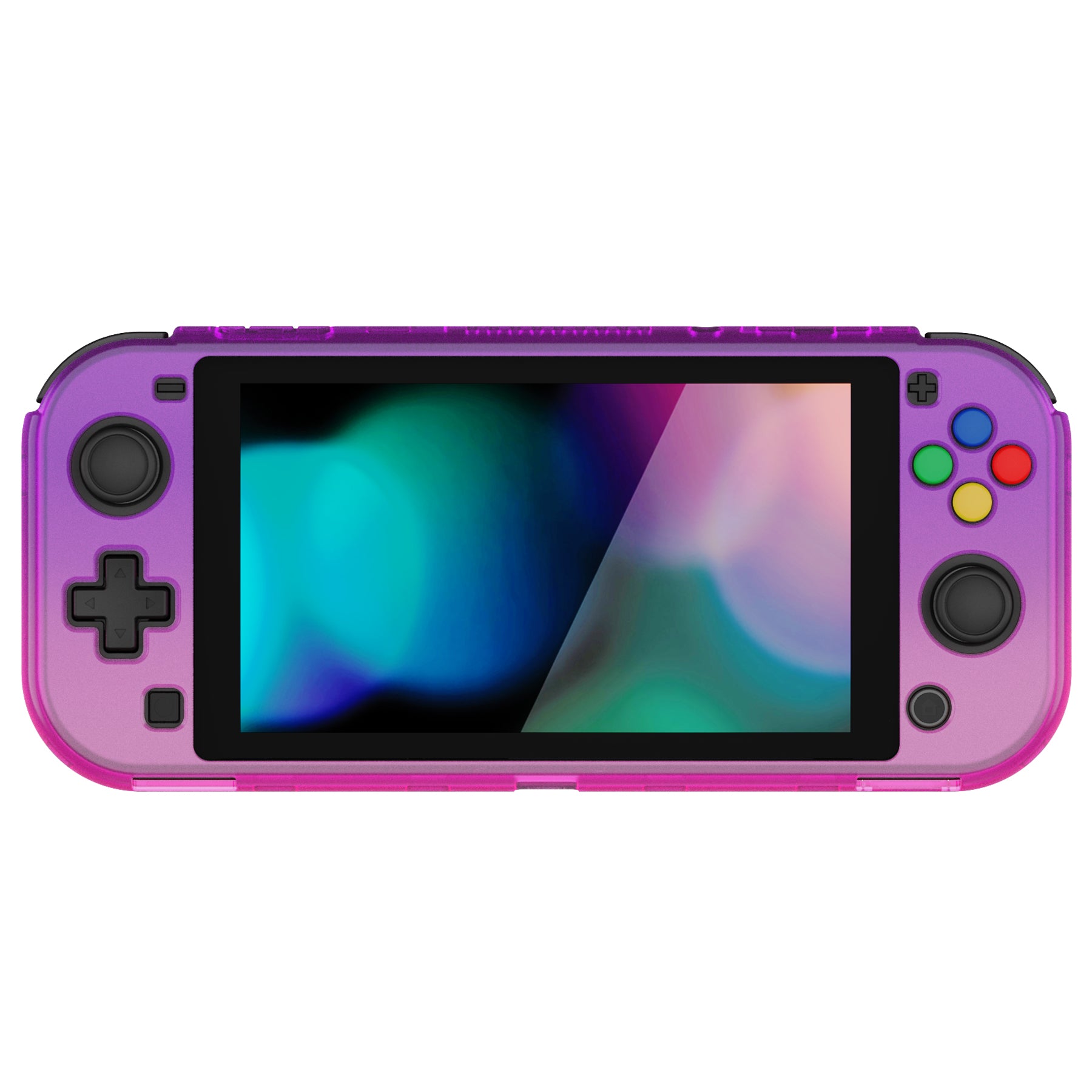 PlayVital ZealProtect Hard Shell Protective Case with Screen Protector & Thumb Grip Caps & Button Caps for NS Switch Lite - Gradient Purple Yellow - PSLYP3015 (Copy) playvital