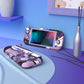 PlayVital ZealProtect Hard Shell Protective Case with Screen Protector & Thumb Grip Caps & Button Caps for NS Switch Lite - Neko Mecha - PSLYR003 playvital