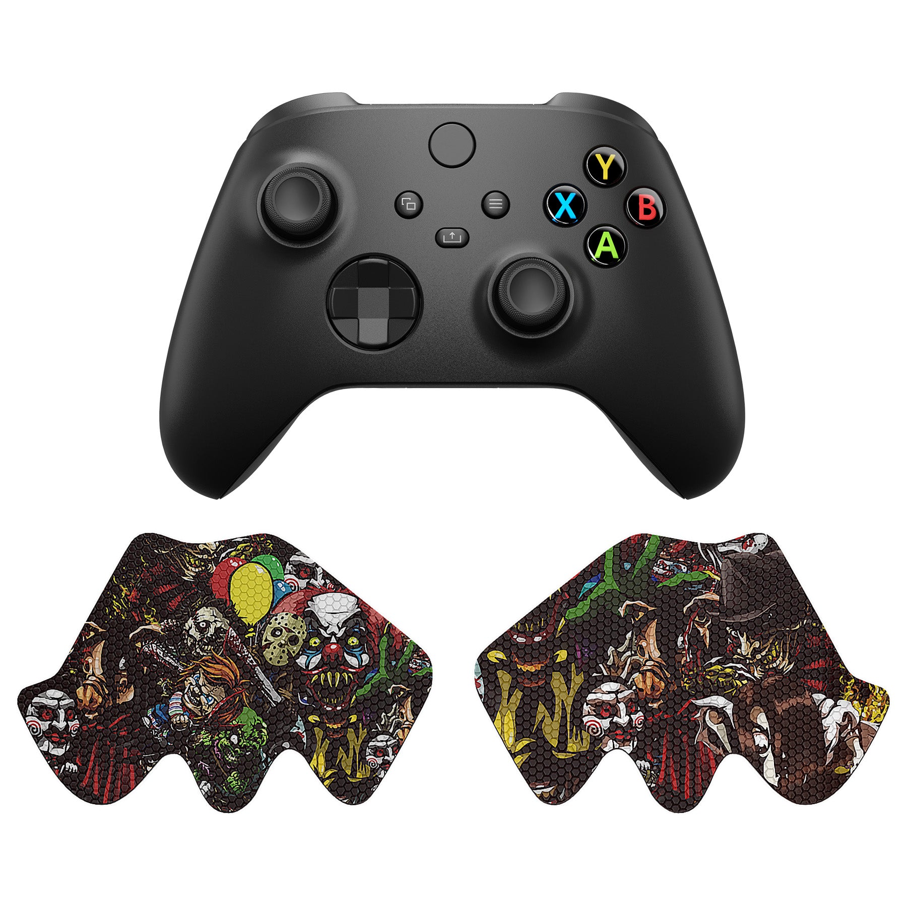PlayVital Scary Party Anti-Skid Sweat-Absorbent Controller Grip for Xbox Series X/S Controller, Professional Textured Soft Rubber Pads Handle Grips for Xbox Series X/S Controller - X3PJ041 PlayVital