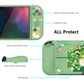 PlayVital ZealProtect Soft Protective Case for Switch OLED, Flexible Protector Joycon Grip Cover for Switch OLED with Thumb Grip Caps & ABXY Direction Button Caps - Strawberry Bunny - XSOYV6036 playvital