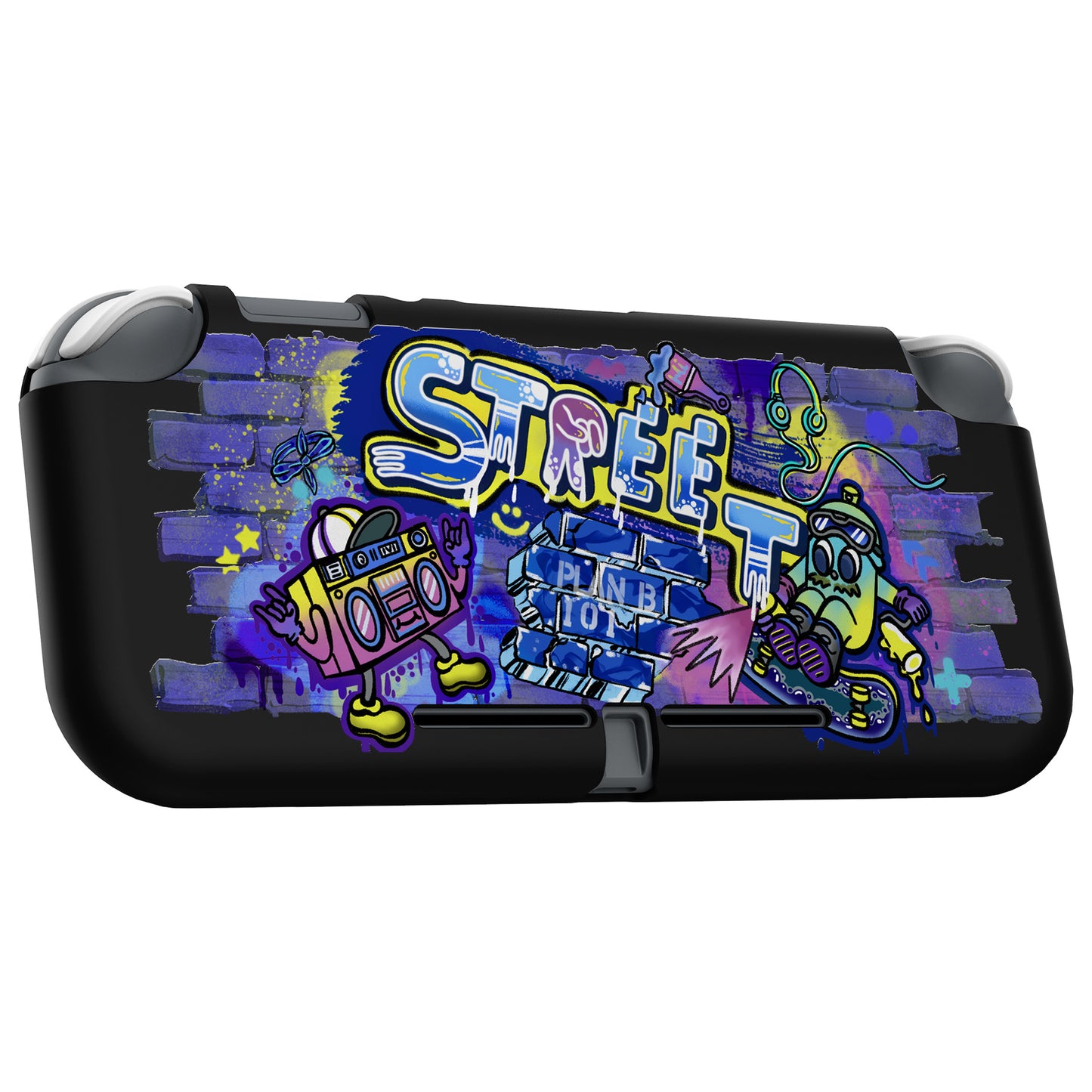 PlayVital Street Art Custom Protective Case for NS Switch Lite, Soft TPU Slim Case Cover for NS Switch Lite - LTU6026 PlayVital