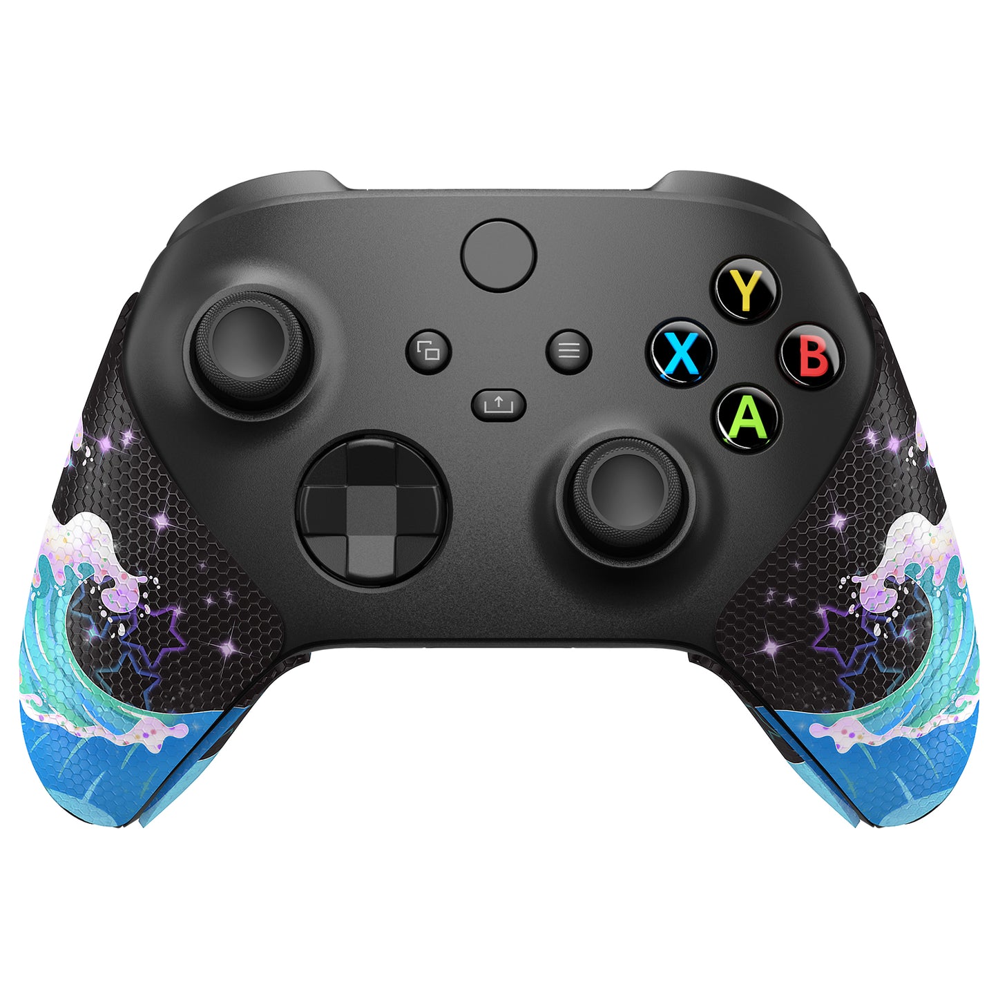 PlayVital Shimmering Waves Anti-Skid Sweat-Absorbent Controller Grip for Xbox Series X/S Controller, Professional Textured Soft Rubber Pads Handle Grips for Xbox Series X/S Controller - X3PJ032 PlayVital