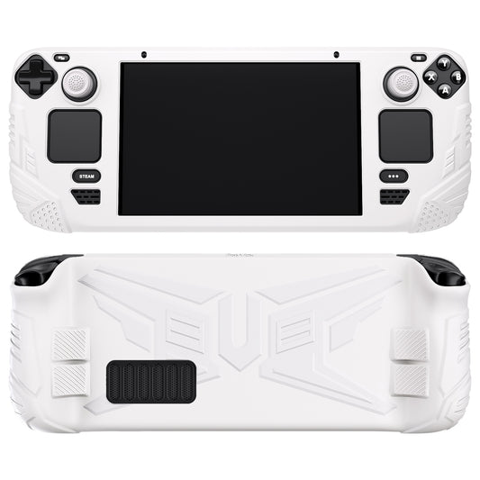 Steam Deck/Steam Deck OLED Standing Protective Case, Thickening Silicone  Accessories Protector, Soft Cover Skin Shell with 2 Pairs Thumb Grips, Full