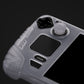 PlayVital Armor Series Protective Case for Steam Deck, Soft Cover Silicone Protector for Steam Deck with Back Button Enhancement Designed & Thumb Grips Caps - Clear White - XFSDP003 PlayVital