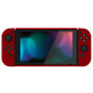 PlayVital UPGRADED Dockable Case Grip Cover for NS Switch, Ergonomic Protective Case for NS Switch, Separable Protector Hard Shell for Joycon - Scarlet Red - ANSP3003 PlayVital