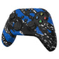 PlayVital Water Transfer Printing Blue Splash Pattern Silicone Cover Skin for Xbox Series X/S Controller, Soft Rubber Case Protector for Xbox Series X/S, Xbox Core Controller wtih 6 Thumb Grip Caps - BLX3019 PlayVital