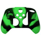 PlayVital Camouflage Soft Anti-Slip Silicone Cover for Xbox Series X Controller, Rubber Case Protector for Xbox Series S Controller with Black Thumb Grip Caps - Green & Black - BLX3023 PlayVital