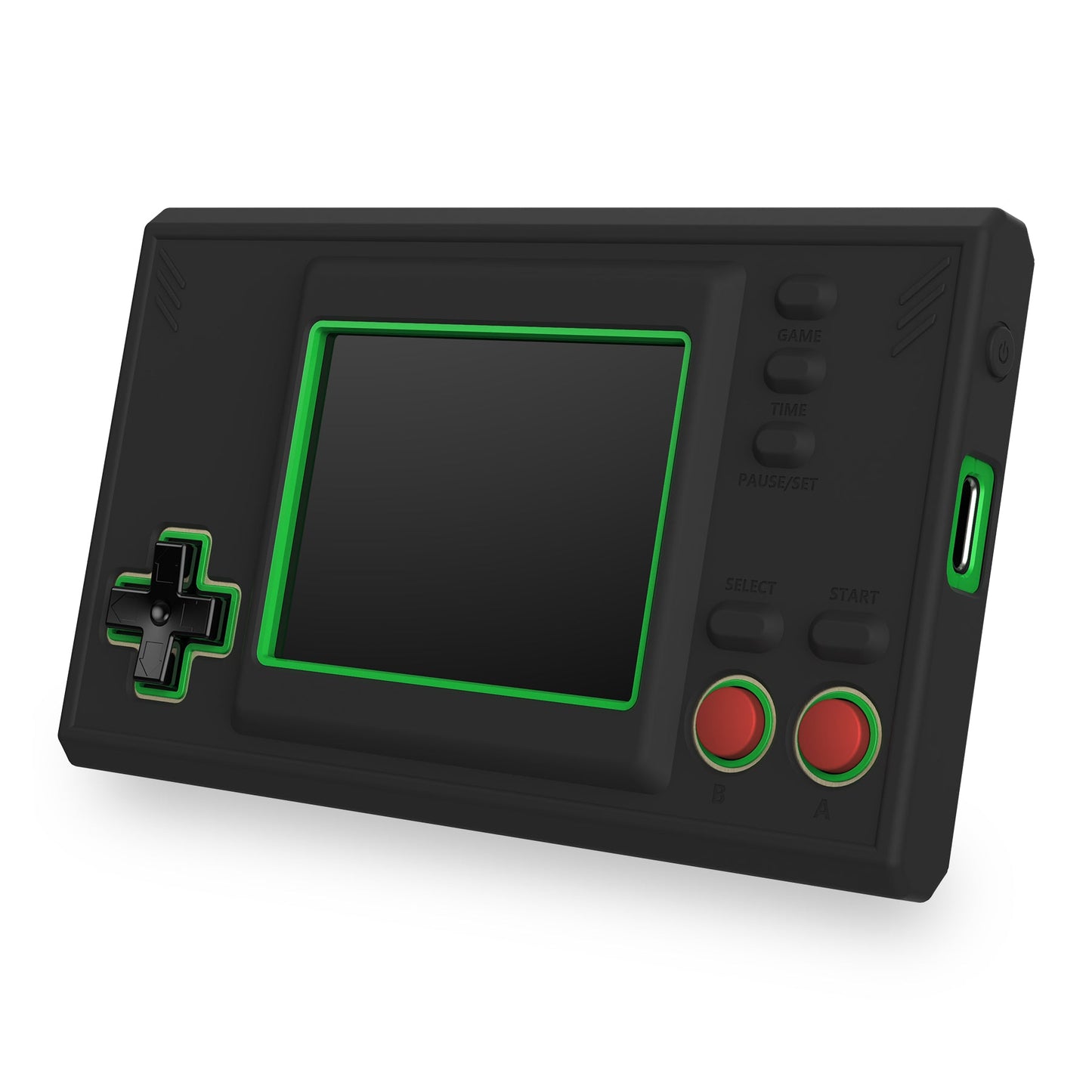 PlayVital Black Silicone Cover Protective Case Skin for Game & Watch: The Legend of Zelda with 2 Pcs Screen Protectors - GWS002 PlayVital