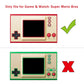 PlayVital Semi-Transparent Clear Silicone Cover Protective Case Skin for Game & Watch: Super Mario Bros with 2 Pcs Screen Protectors - GW005 PlayVital