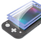 2 Pack Light Violet Border Transparent HD Clear Saver Protector Film, Tempered Glass Screen Protector for Nintendo Switch Lite [Anti-Scratch, Anti-Fingerprint, Shatterproof, Bubble-Free] - HL715 PlayVital