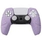 PlayVital Mecha Edition Mauve Purple Ergonomic Soft Controller Silicone Case Grips for PS5 Controller, Rubber Protector Skins with Thumbstick Caps for PS5 Controller - Compatible with Charging Station - JGPF008 PlayVital