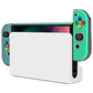 PlayVital AlterGrips Glossy Protective Slim Case for Nintendo Switch OLED, Ergonomic Grip Cover for Joycon, Dockable Hard Shell for Switch OLED with Thumb Grip Caps & Button Caps - Chameleon Green Purple - JSOYP3002 playvital