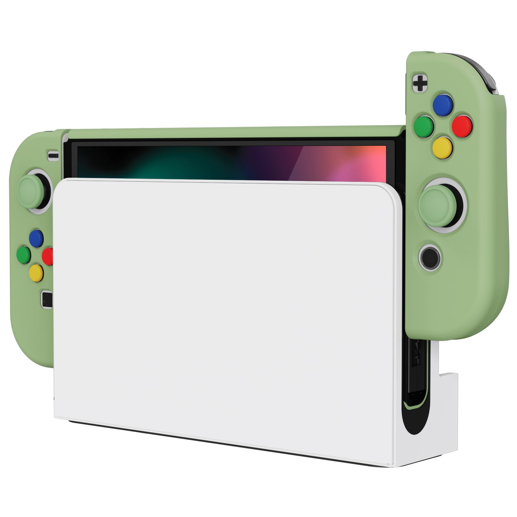 OLED White Nintendo Switch Dock Set with good carry case and controller